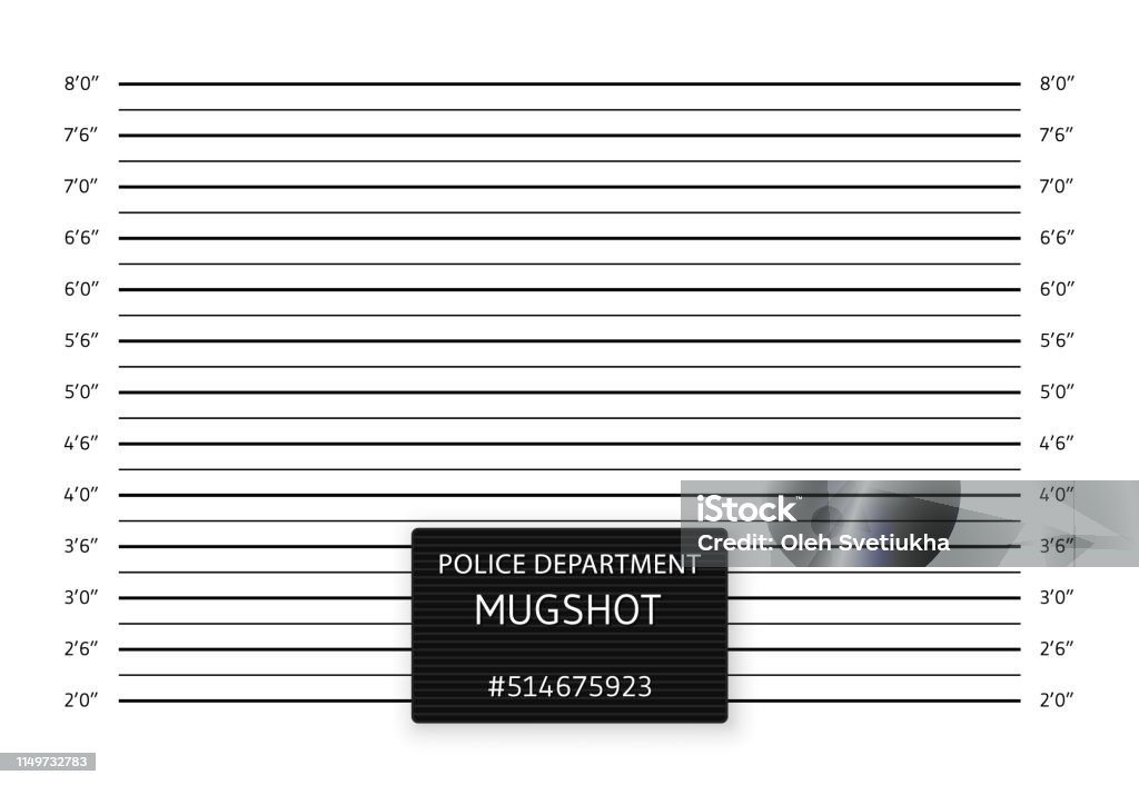 Полицейский состав или mugshot фоне. Иллюстрация вектора - Векторная графика Фото в профиль и анфас роялти-фри