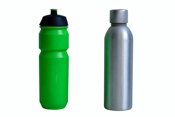 istock Plastic and aluminum bottle, as his zero waste alternative, for drink and water, to phase-out plastic, causing pollution of environmental impacts. 1149733534