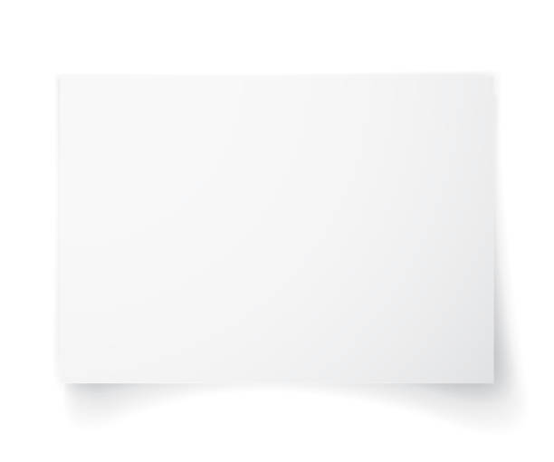 istock Blank A4 sheet of white paper with shadow, template for your design. Set. Vector illustration 1149733893