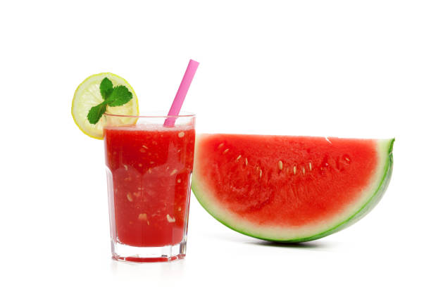 istock Watermelon drink in glasses with slice 1149734597