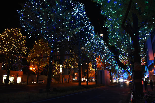 istock Night illumination event of Midosuji 1149737154