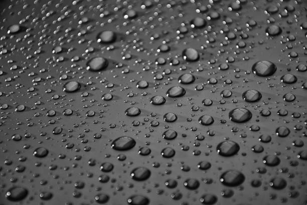 istock Close up water drops on metal surface can be used for web design 1149737564