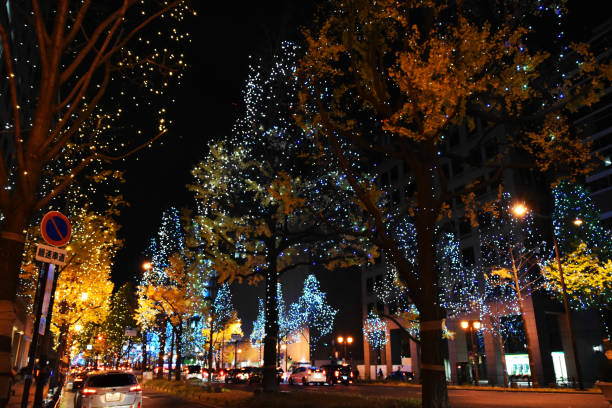 istock Night illumination event of Midosuji 1149739558