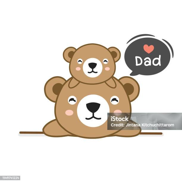 Ilustración de La Tarjeta Del Día Del Padre Con Papá Oso Y Su Bebé y más Vectores Libres de Derechos de Abstracto - iStock Ilustración de La Tarjeta Del Día Del Padre Con Papá Oso Y Su Bebé y más Vectores Libres de Derechos de Abstracto - iStock