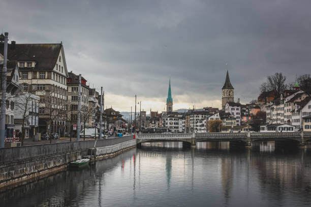 istock Winter panorama of Zurich 1149742922