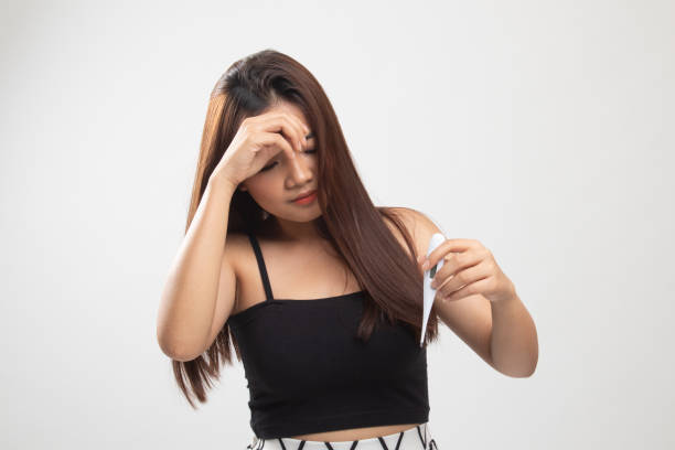 istock Young Asian woman got sick and flu. 1149751039