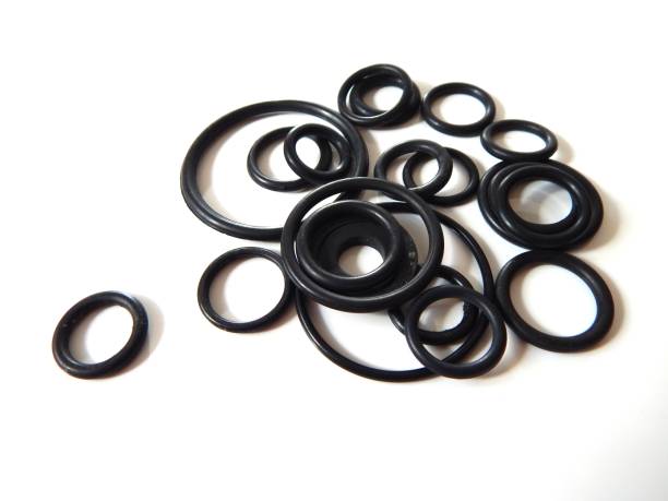 istock Rubber sealing rings. Elastic sealing elements. Rubber pads. 1149752682