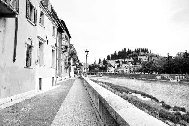 istock Sunny Spring Riverside Walk, Adige River, Verona, Italy 1149753065