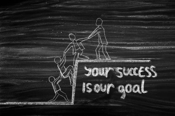 istock Your Success is our Goal hand drawing on blackboard 1149754148