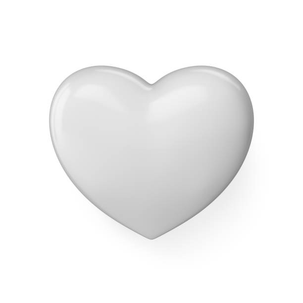 istock 3D Rendering White Love Heart isolated on white background 1149756935