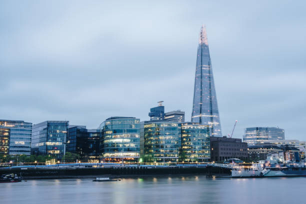 istock View across river to modern city, London 1149757879