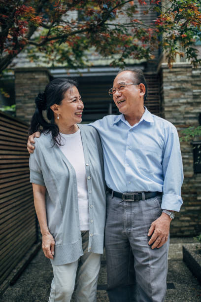 istock Happy senior couple hugging 1149757886