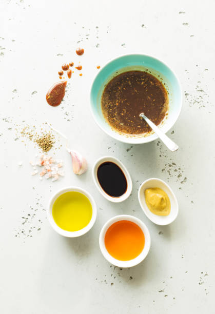istock Cooking - brown salad dressing and recipe ingredients 1149763449