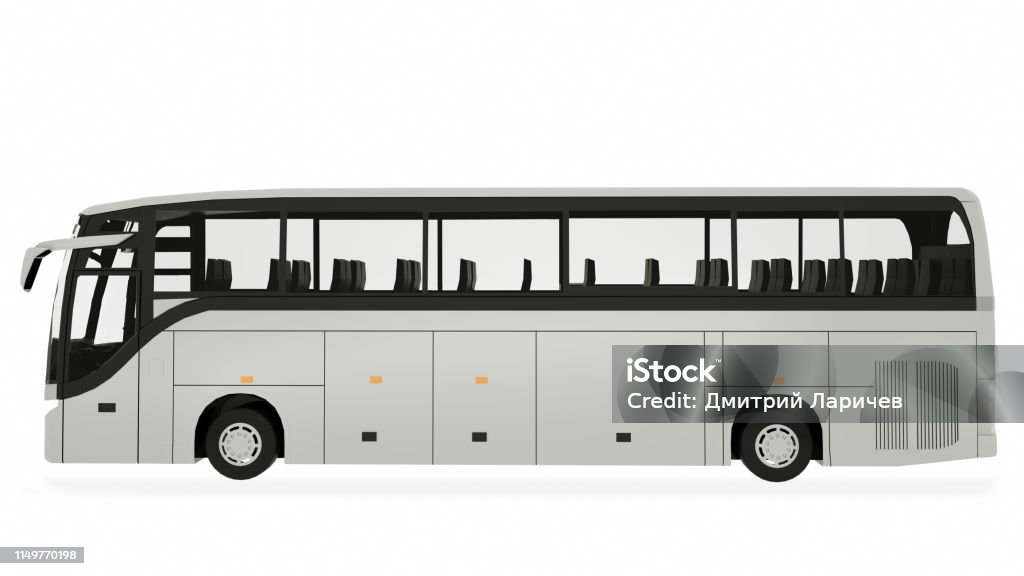 Coach Bus Mock-Up 3D illustration Coach Bus Mock-Up 3D illustration. Bus Stock Photo