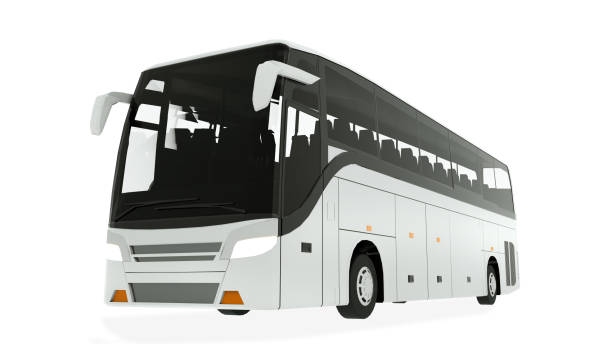 istock Coach Bus Mock-Up 3D illustration 1149770223