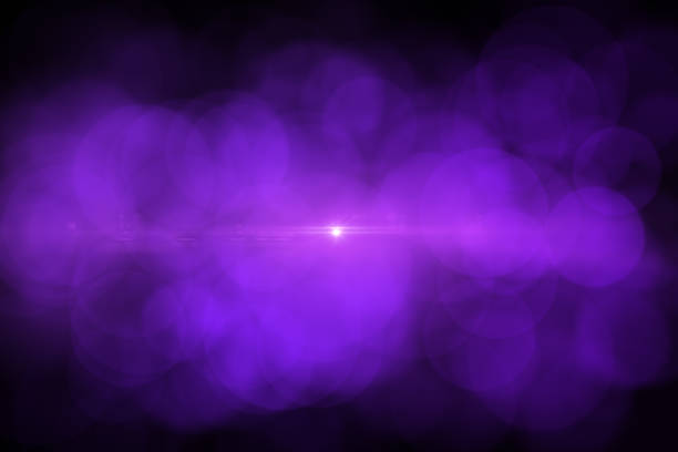 istock Lens Flare and Bokeh, Neon Colors Black Background 1149775857
