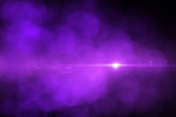 istock Lens Flare and Bokeh, Neon Colors Black Background 1149776575