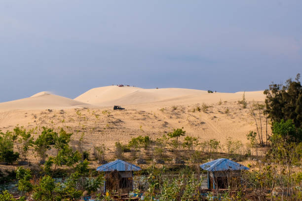 istock Amazing beautiful view white sand dunes mui ne 1149784114