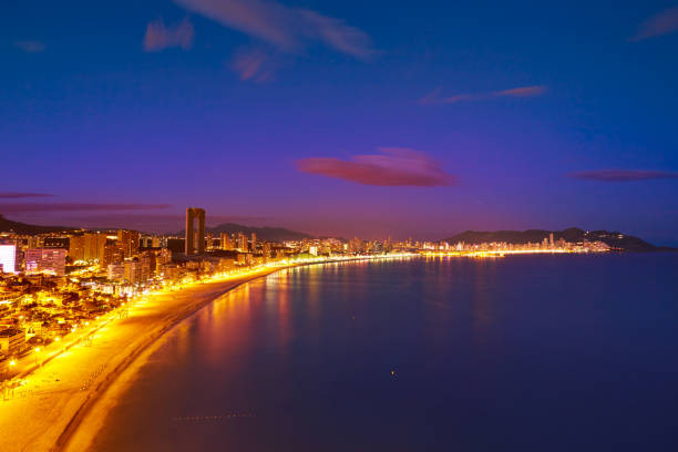 istock Benidorm Poniente Beach Sunset Alicante Spain 1149789282