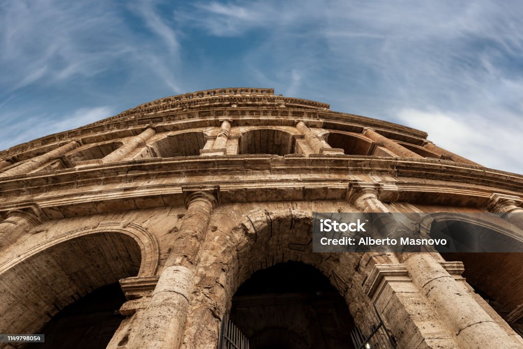 Colosseo de Roma-antiguo Coliseo en Italia - Foto de stock de Roma Antigua libre de derechos
