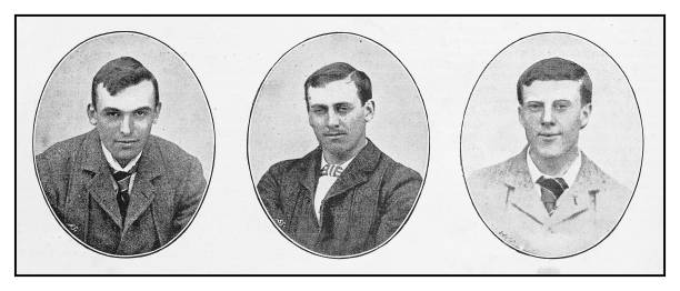 istock Antique photo: Greenhow, Jordan and Oakley, Cricket Players 1149801612