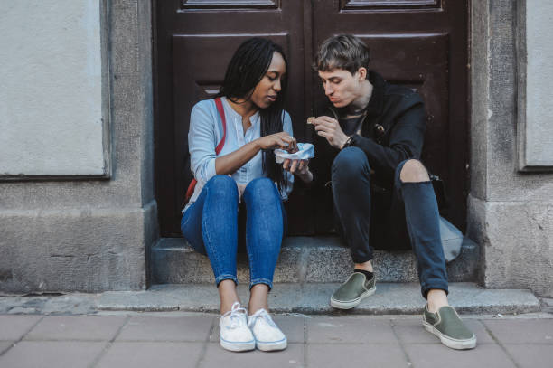 istock Young loving, mixed race couple 1149803373
