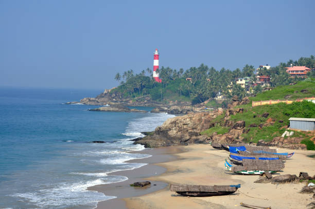 istock lighthouse and indian ocean skyline, kovalam, India 1149806414