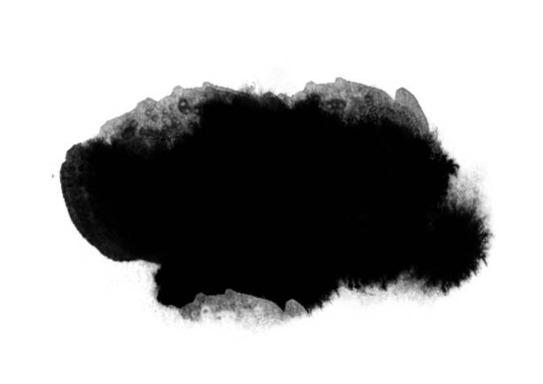 istock Black color graphic patches graphic brush strokes design effect element for background 1149807157