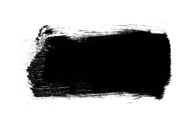 istock Black color graphic patches graphic brush strokes design effect element for background 1149807955