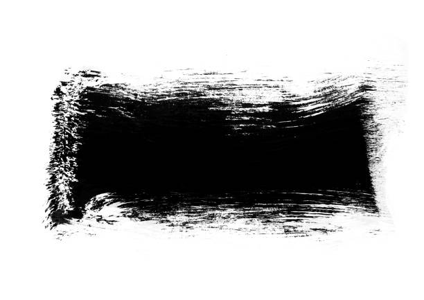 istock Black color graphic patches graphic brush strokes design effect element for background 1149808784