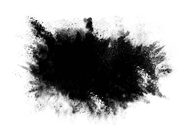 istock Black color graphic patches graphic brush strokes design effect element for background 1149809566