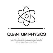 istock Quantum Physics Vector Line Icon - Simple Thin Line Icon, Premium Quality Design Element 1149809978