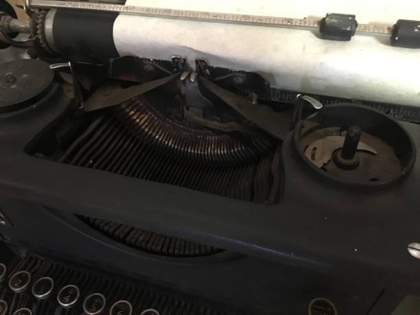 clavier de machine à écrire - typebar business retro revival letter photos et images de collection