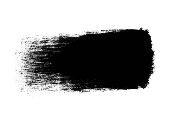 istock Black color graphic patches graphic brush strokes design effect element for background 1149814317