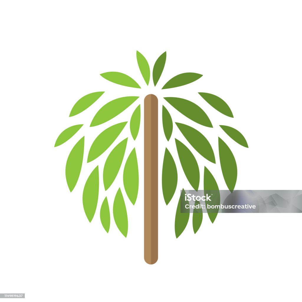 Tree With Background Vector Tree Background Stock Illustration - Download Image Now - Art, Berry ...