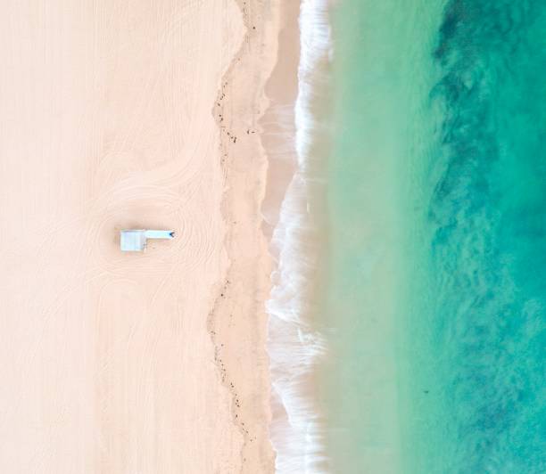istock Aerial lifeguard tower beach photo 1149826592