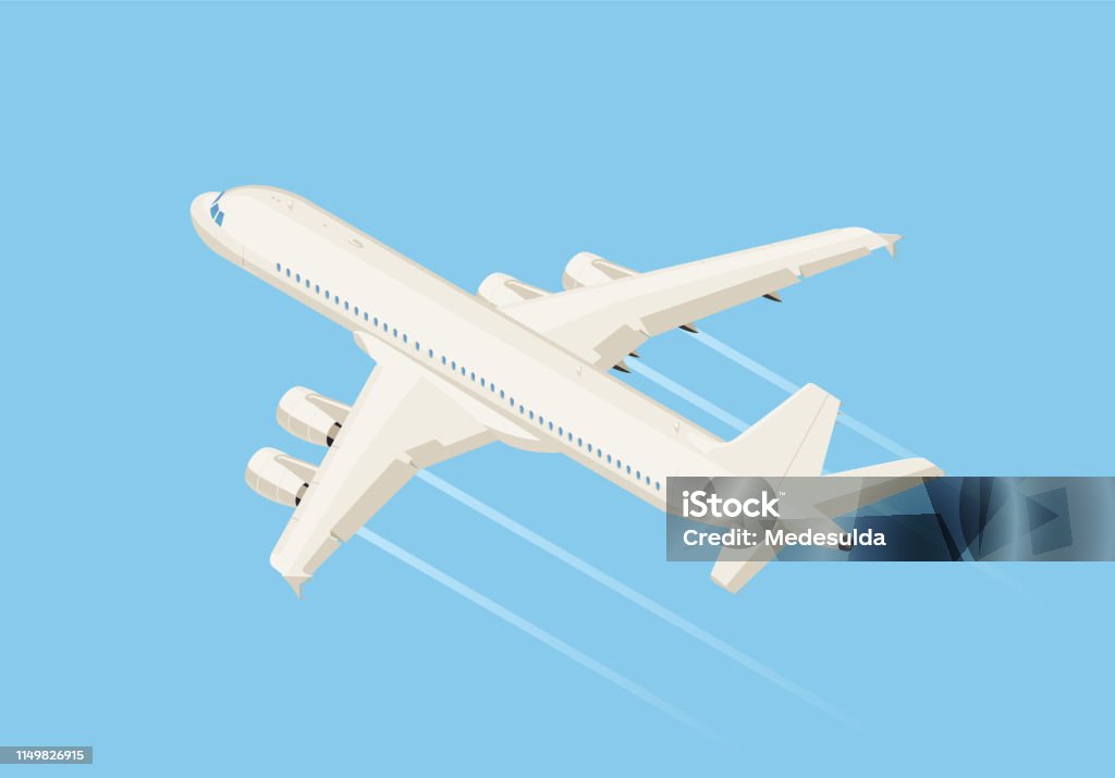 isometric Vector isometric planeç Airplane stock vector