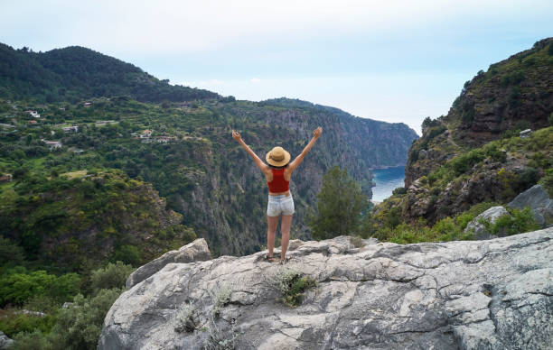 istock Traveler Looks at Landscape 1149829817