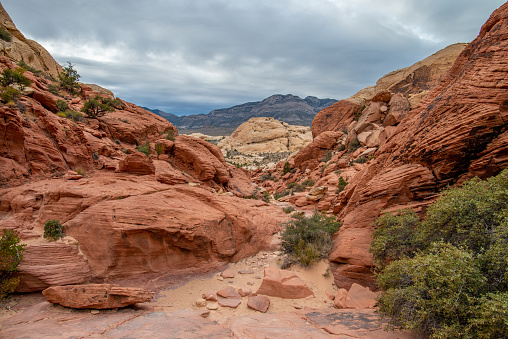 The Red Rock Canyon National Conservation Area near Las Vegas, Nevada