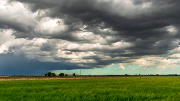 istock Big storm in the fields of Italy 1149841140