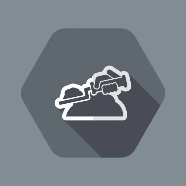 Vector illustration of Bricklayer icon