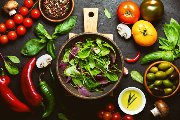 istock Vegan salad cooking concept 1149848033