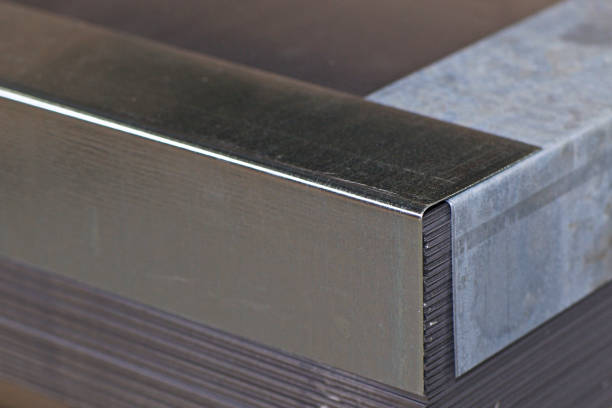 istock Galvanized sheet in packs in metal products warehouse 1149854364