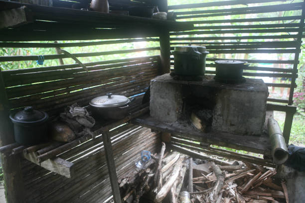istock A very poor makeshift kitchen in the middle of a South American Forest 1149857592