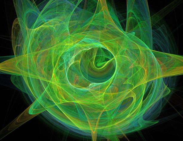 istock image of one Digital Fractal on Black Color 1149859027