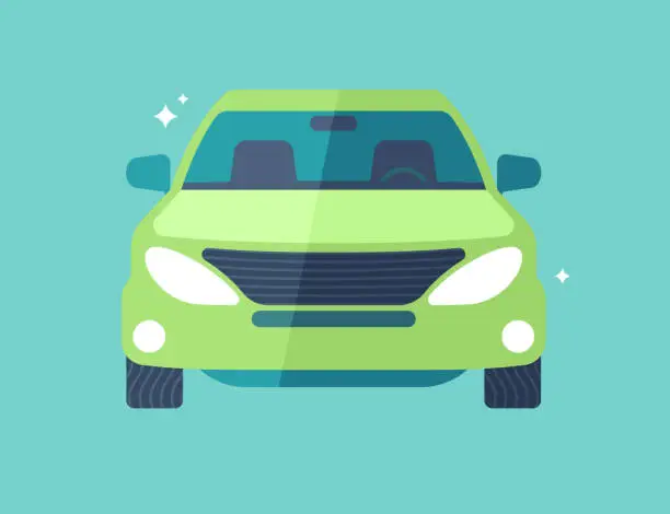 Vector illustration of Car or SUV Front View