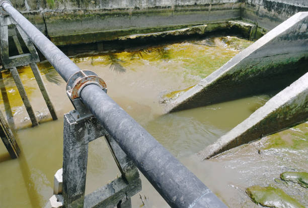 Modern urban wastewater treatment plant