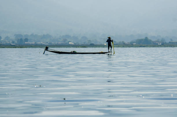 istock Strolling by boat in Inle Lake, Myanmar. 1149880241