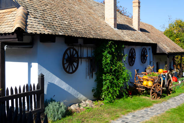 Holloko Hungary Oct 16, 2018: Holloko, a traditional village in Hungary, also a UNESCO World heritage site