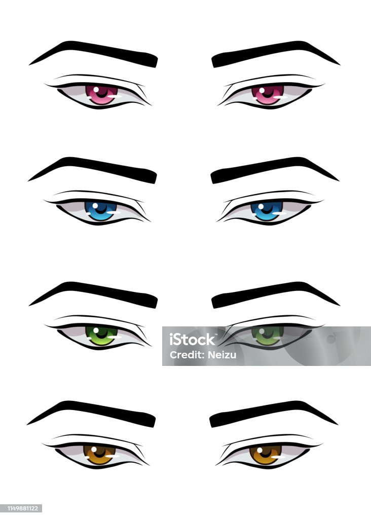 Ilustración de Ojos Estilo Anime Masculino En Diferentes Colores y más Vectores Libres de Derechos de Ojo - Ojo, Varón, Arte - iStock Ilustración de Ojos Estilo Anime Masculino En Diferentes Colores y más Vectores Libres de Derechos de Ojo - Ojo, Varón, Arte - iStock